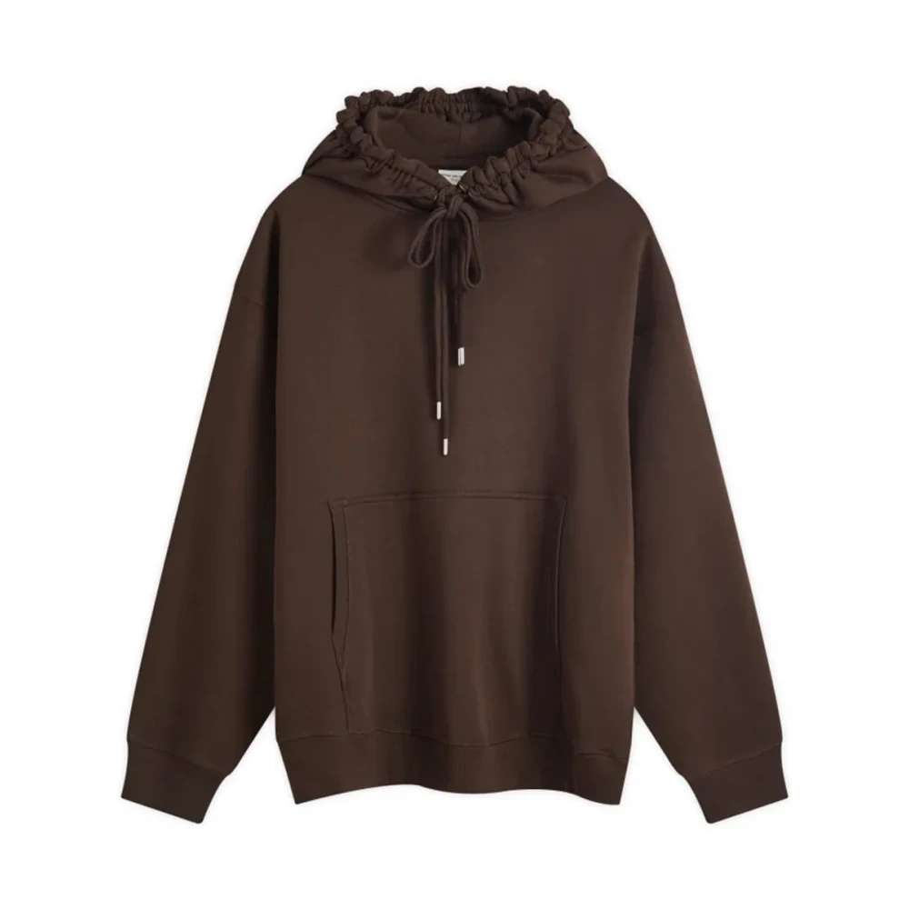 Dries Van Noten Haxel Hoodie in Choco Bruin Brown Heren