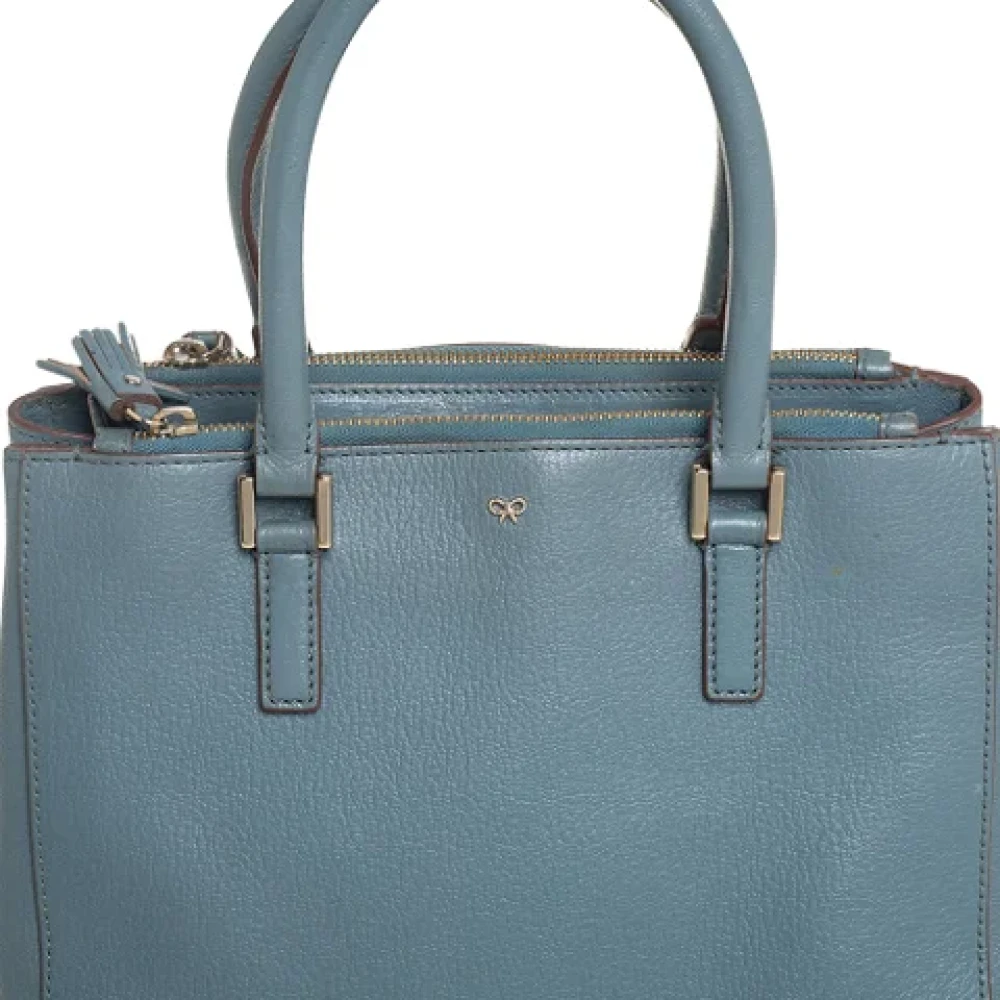 Anya Hindmarch Pre-owned Leather totes Blue Dames