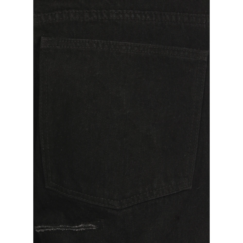 Who Decides War Zwarte Katoenen Jeans met Borduursels Black Heren