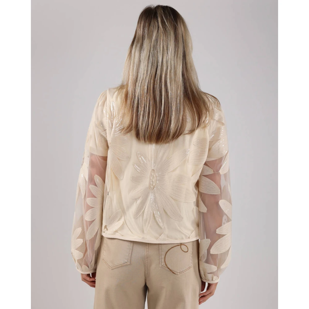 Nukus Millie Paillet Vest Beige Dames