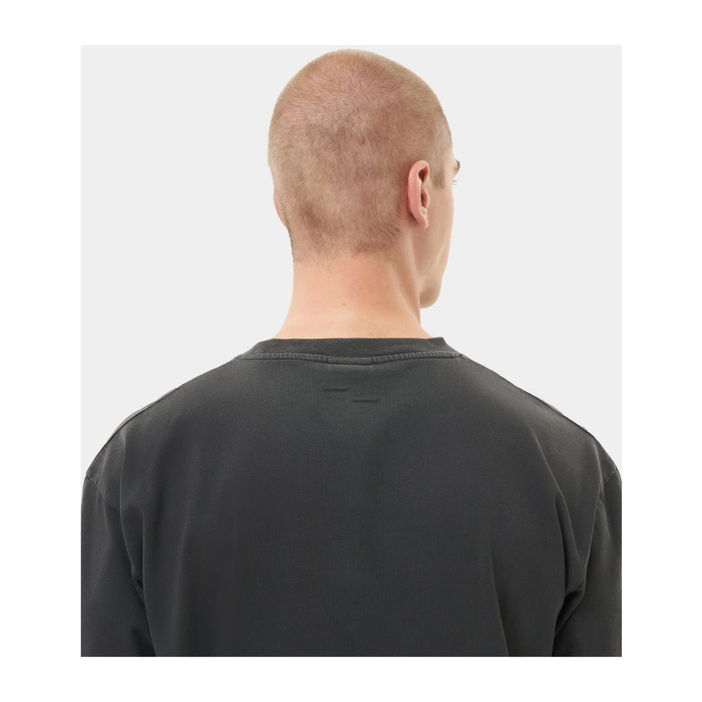 Filling Pieces T-shirt Boxy Embroidered Vintage Black Heren