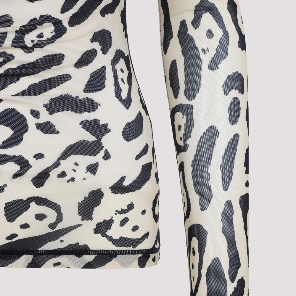 SPORTMAX Leopard Second Skin Top Multicolor Dames