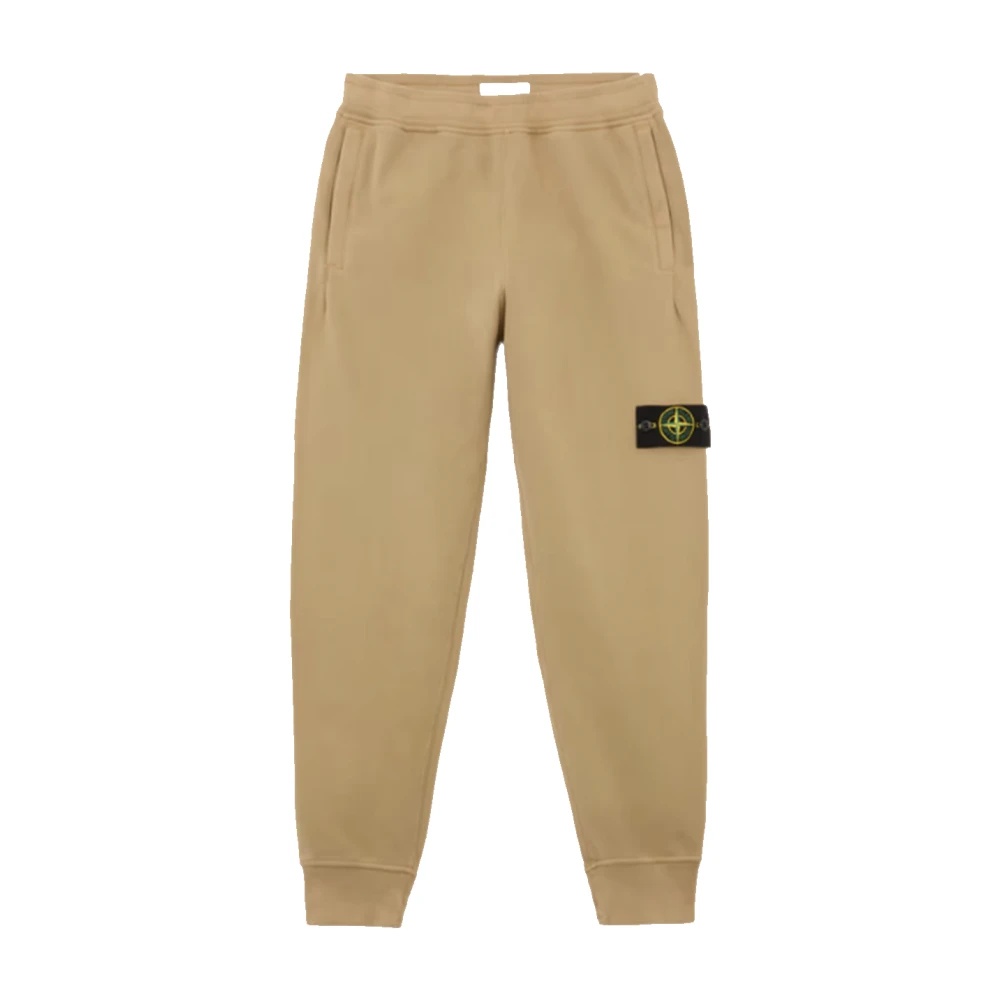 Stone Island Joggingbroek met geborsteld katoenfleece Beige Heren