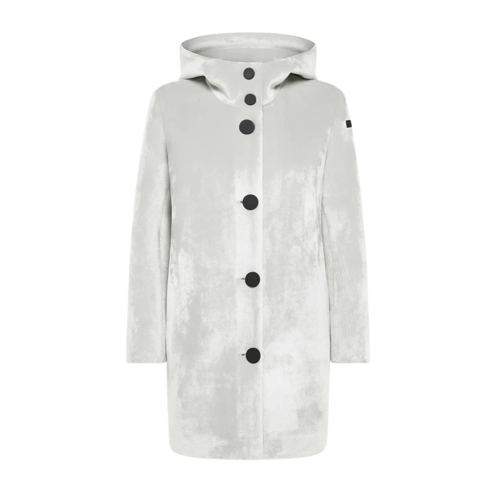 RRD Klassieke Witte Velvet Parka White Dames