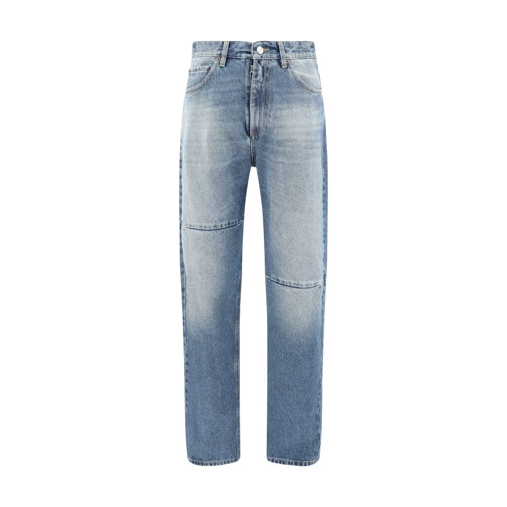 MM6 Maison Margiela Straight Jeans Relaxed Fit Blue Heren
