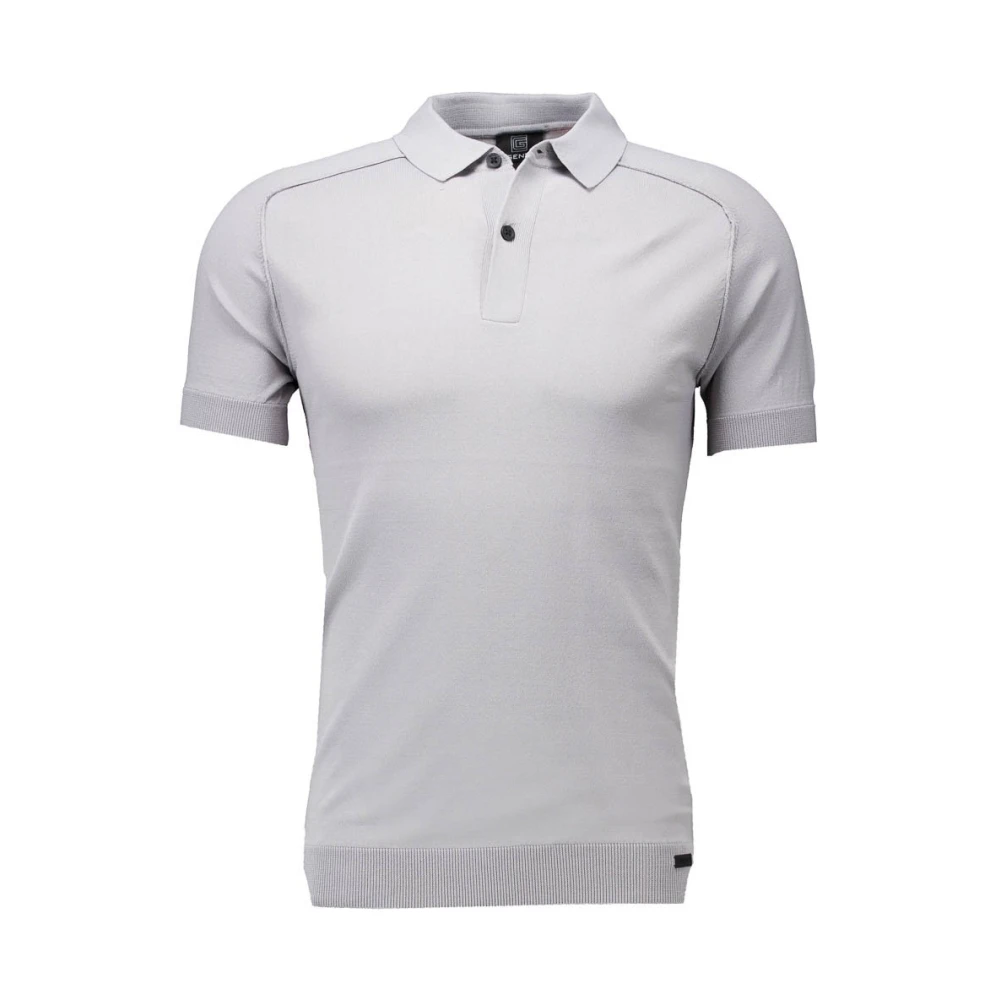 Genti Grijze Polo Shirt met CoolDry Kwaliteit Gray Heren