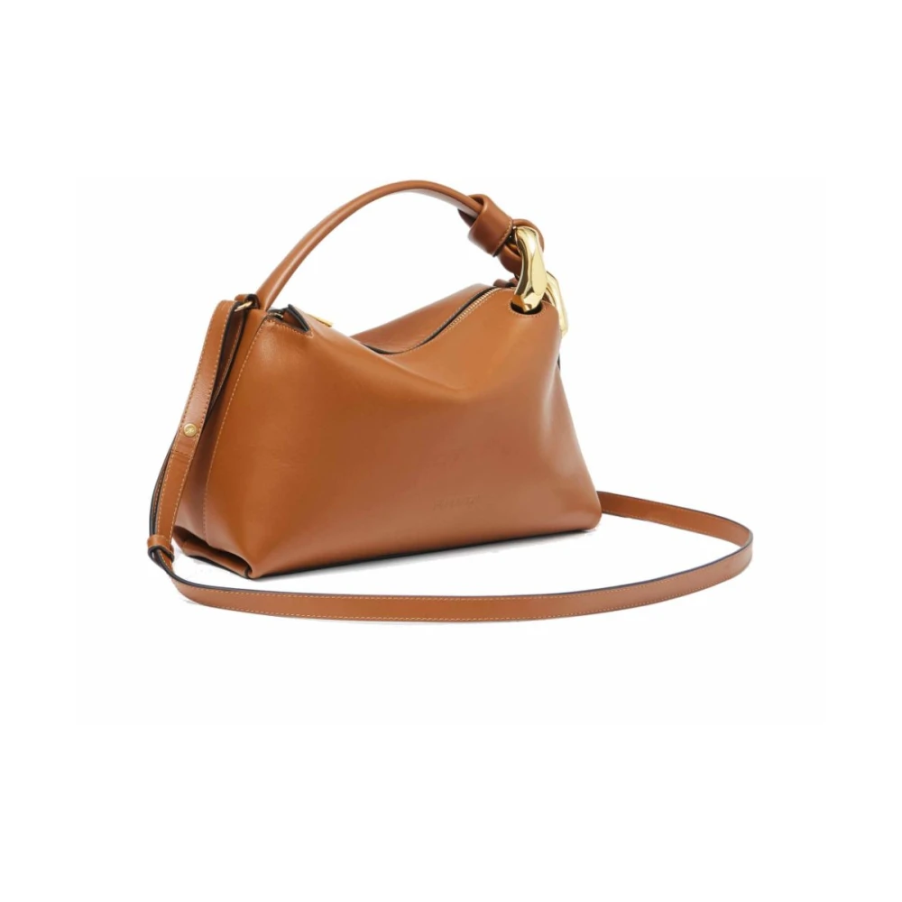 JW Anderson Bruine Schoudertas met Kettingdetail Brown Dames