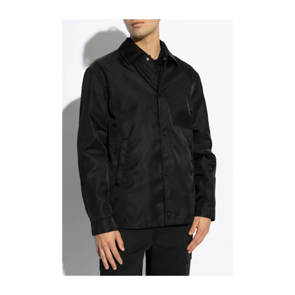 Givenchy Zwarte Klassieke Jas Lange Mouwen Black Heren