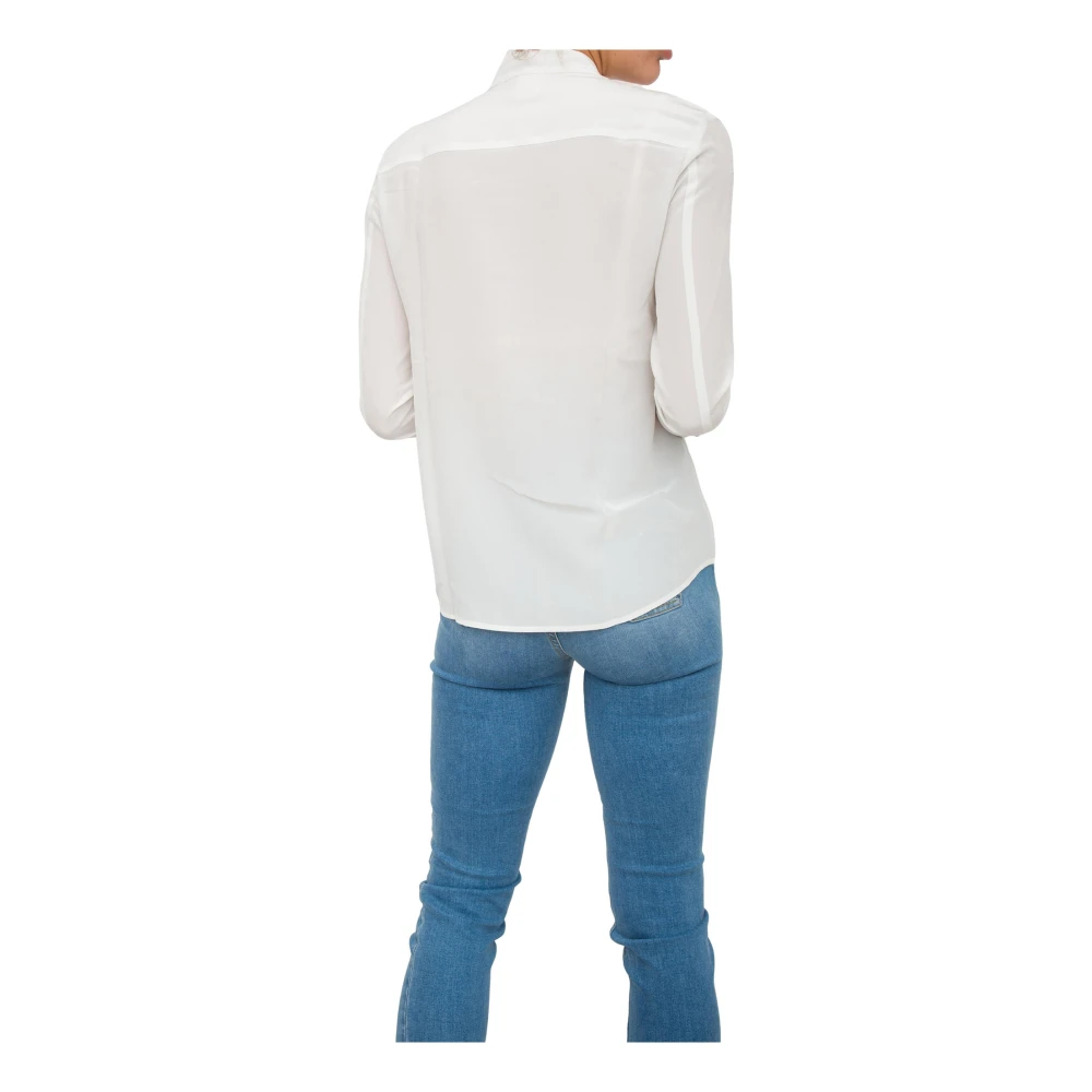Marella Witte Blouse Klassieke Stijl White Dames