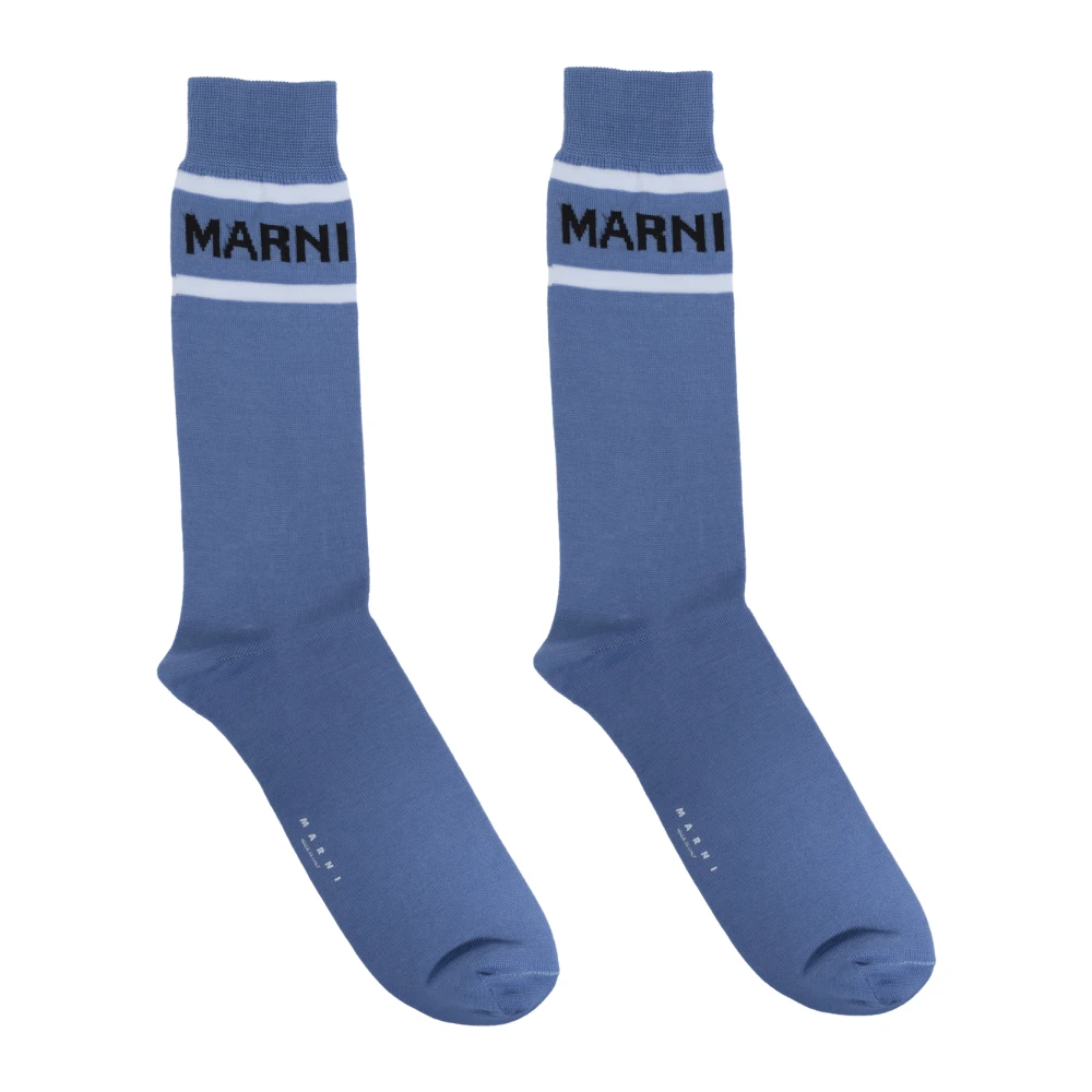 Marni Sokken met logo Blue Heren