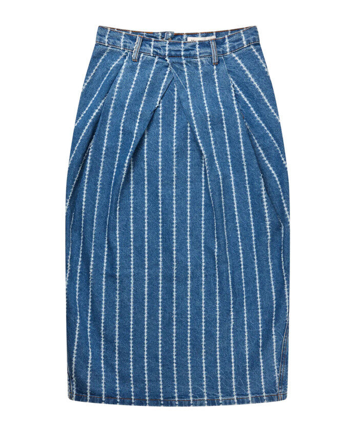 jupe-en-denim-rayee-a-plis-sculpturaux
