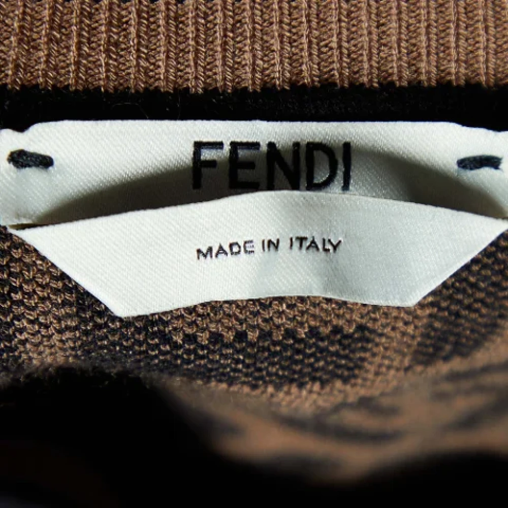 Fendi Vintage Pre-owned Knit tops Brown Dames
