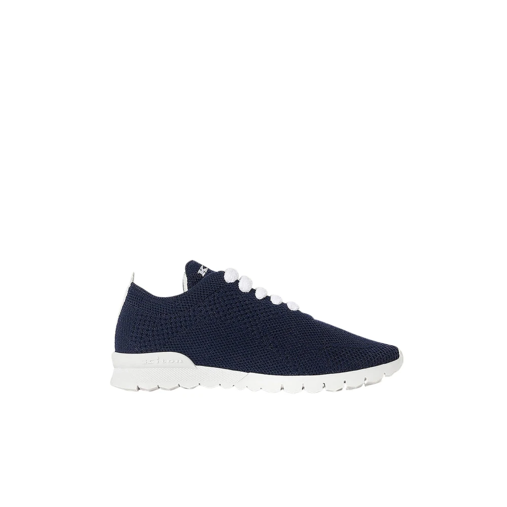 Kiton Cashmere Sneakers Donkerblauw Knit Dames Schoenen