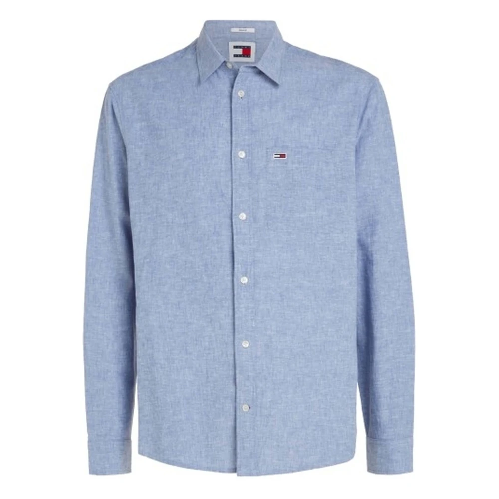 Tommy Jeans Overhemd Blue Heren