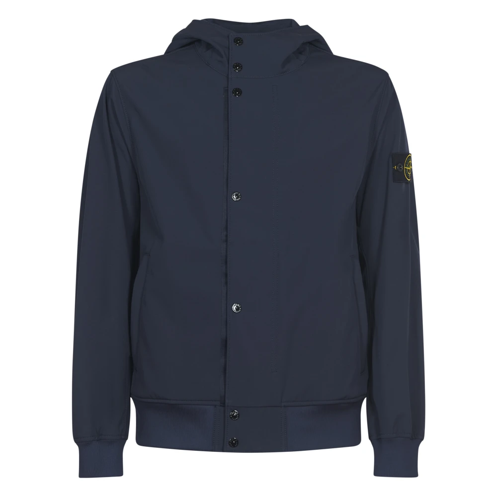 Stone Island Blauwe Technische Windjack Blue Heren