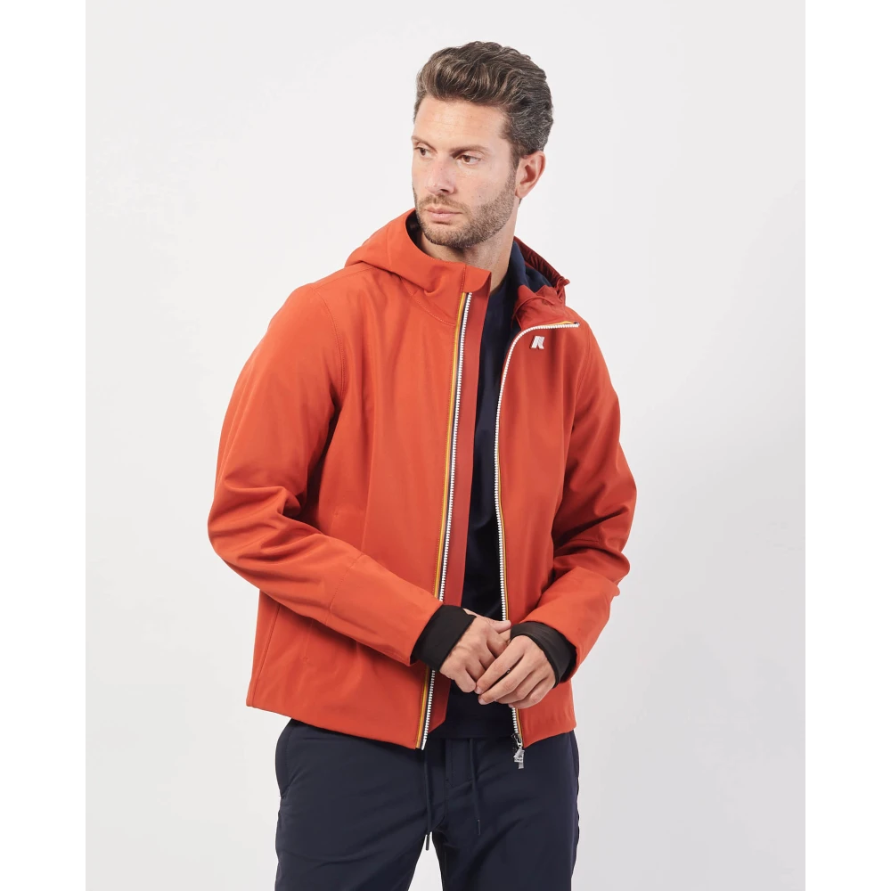 K-way Rode Urban Slim Jas Waterdicht Winddicht Red Heren