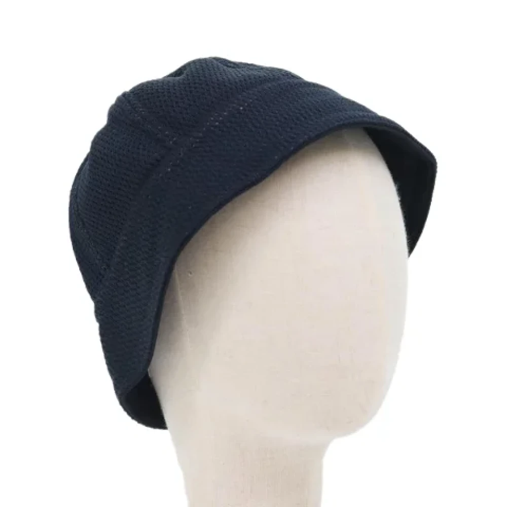 Chanel Vintage Pre-owned Cotton hats Black Dames