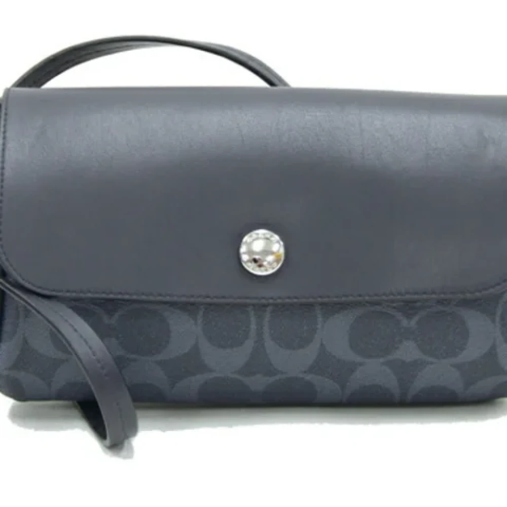 Coach Pre-owned Leather shoulder-bags Blue Dames
