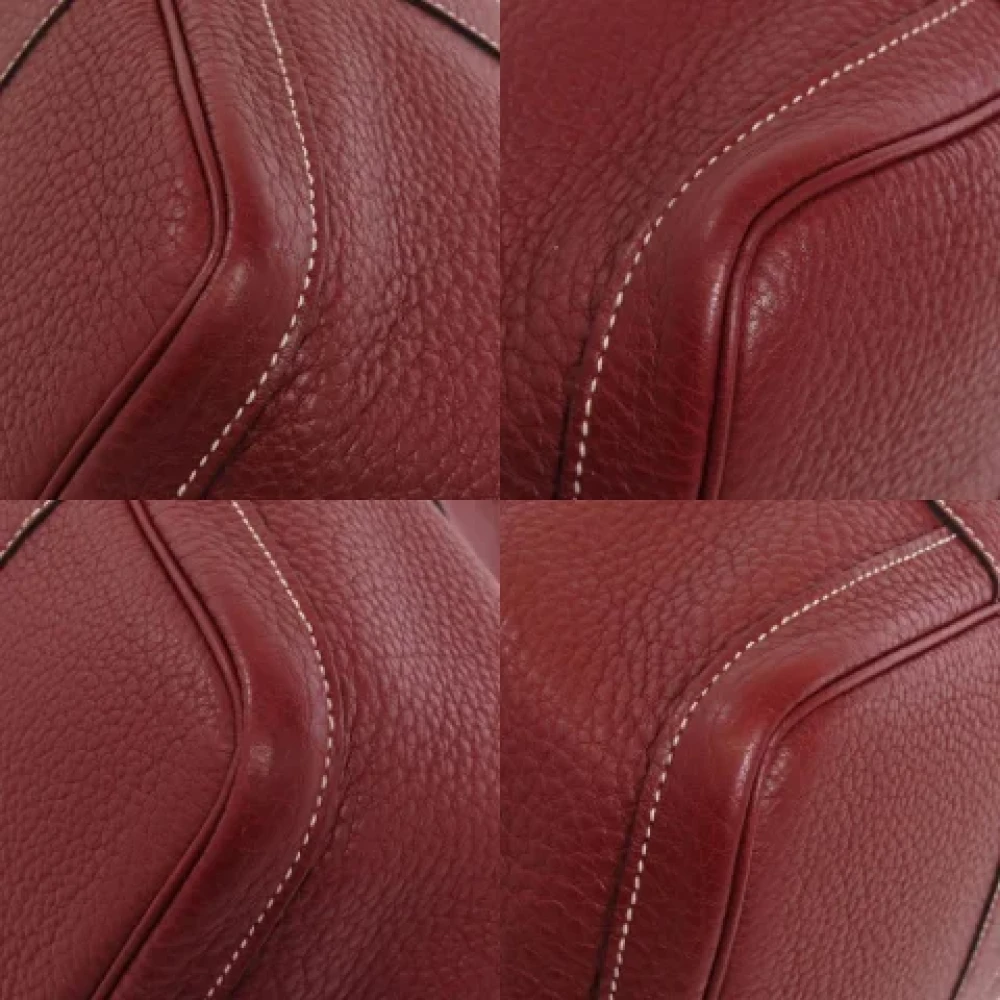 Hermès Vintage Pre-owned Fabric handbags Red Dames