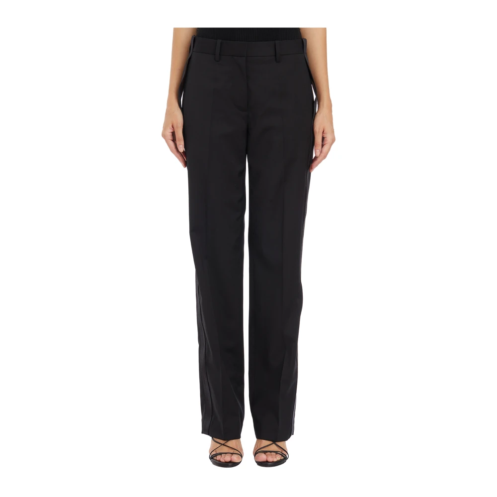 Helmut Lang Ontspannen wollen broek Black Dames