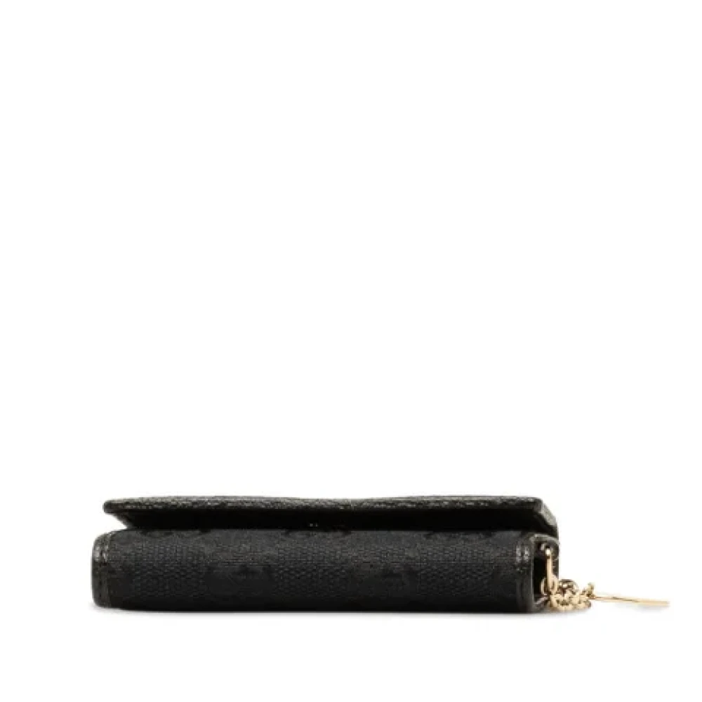 Gucci Vintage Pre-owned Leather key-holders Black Dames