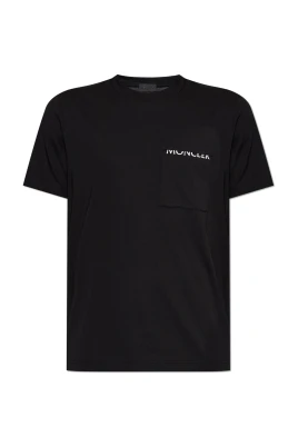 T-shirt i bomullsjersey med bröstficka