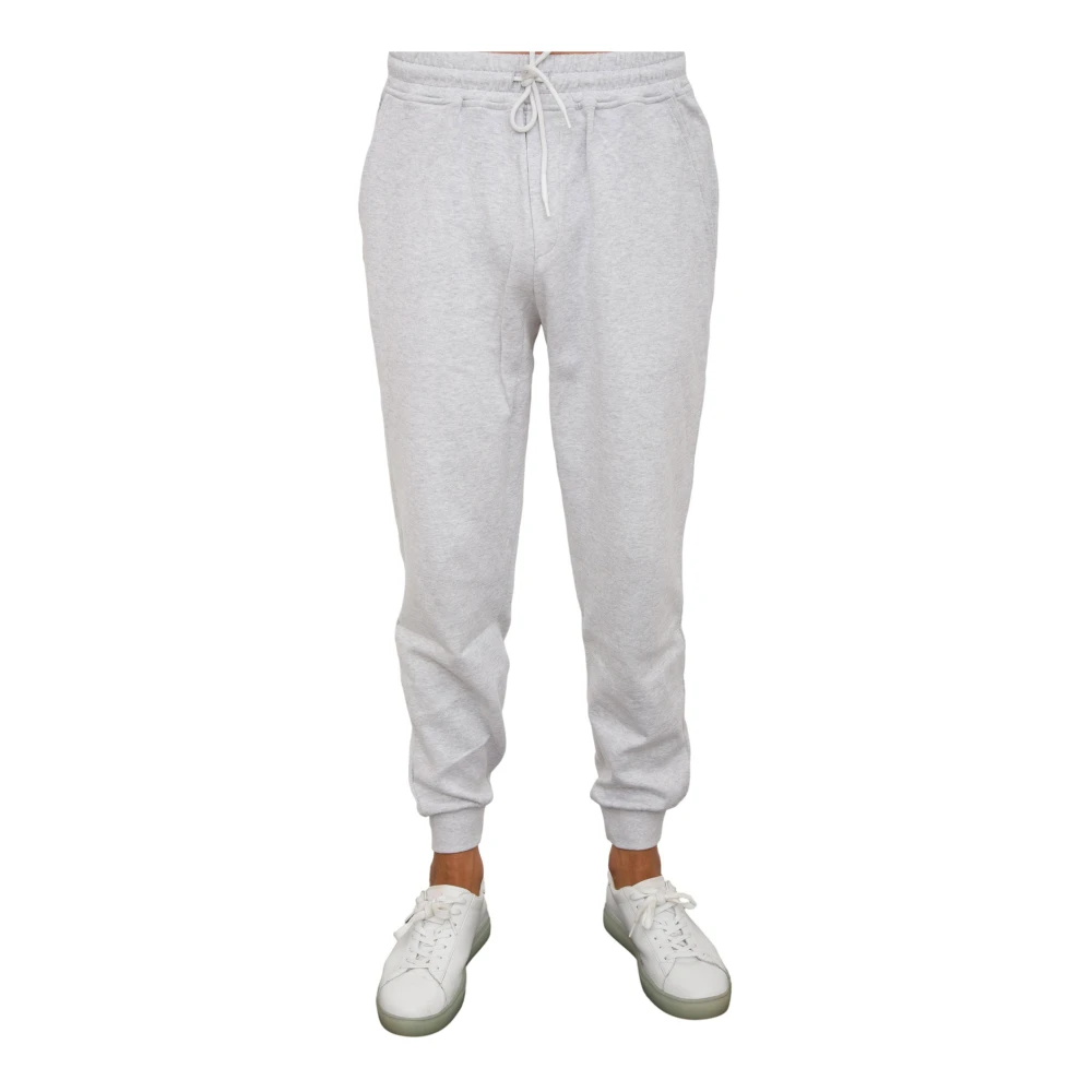 Eleventy Giza Katoenen Trekkoord Broek Gray Heren