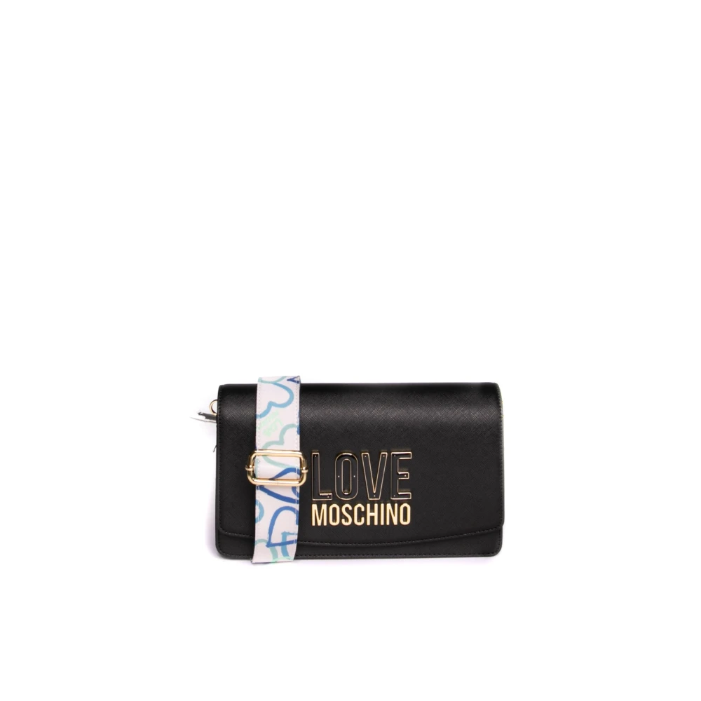 Love Moschino Stijlvolle PU-tas Black Dames