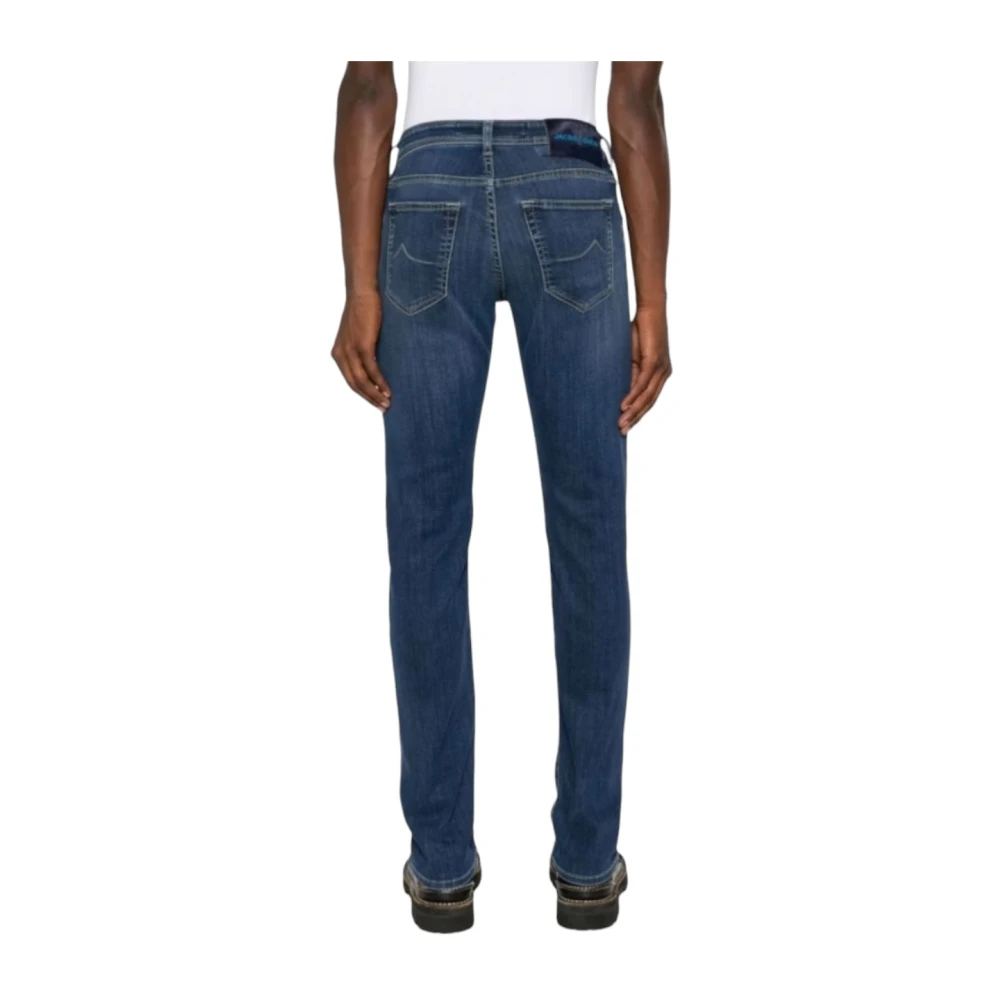 Jacob Cohën Stijlvolle Denim Blend Broek Blue Heren