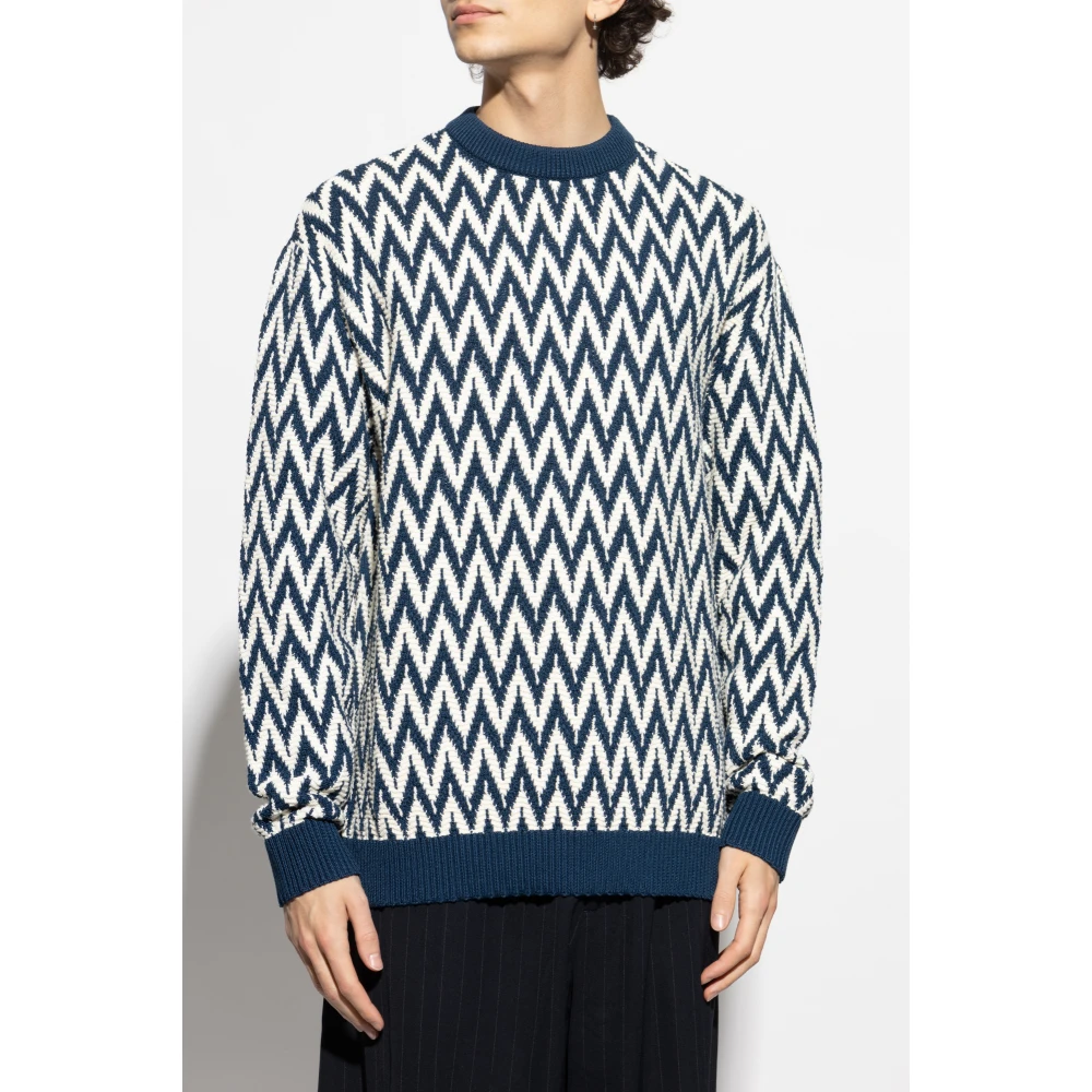Lanvin Katoenen trui Blue Heren