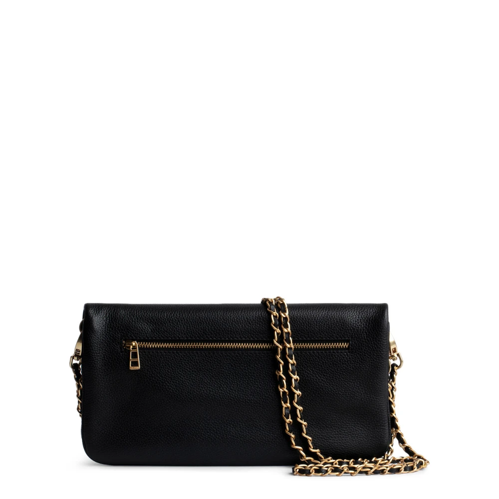 Zadig & Voltaire Geperforeerd Leer Noir Goud Tas Black Dames
