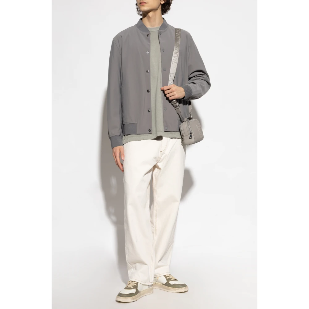 PS By Paul Smith T-shirt met geborduurd logo Gray Heren