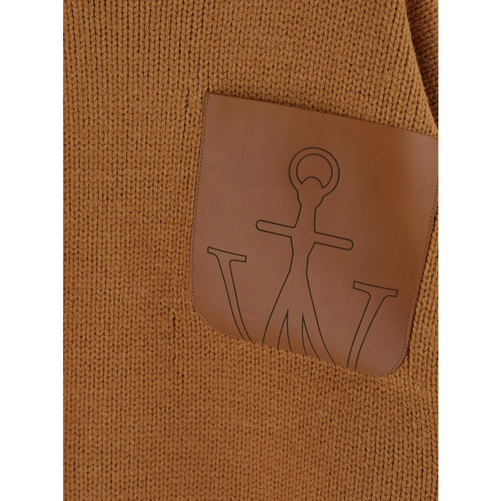 JW Anderson Wollen Turtleneck Trui Brown Dames
