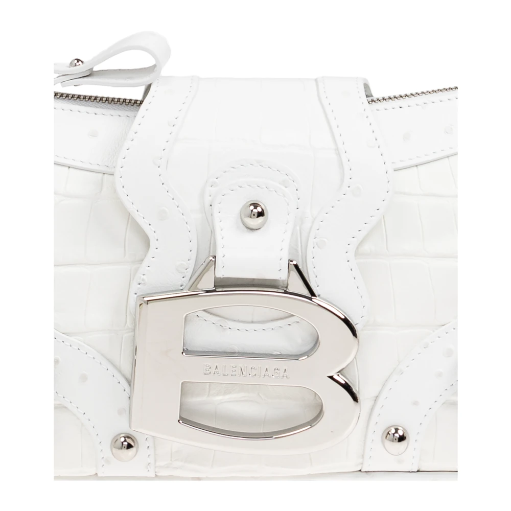 Balenciaga Essex Small Shoulder Bag White Dames