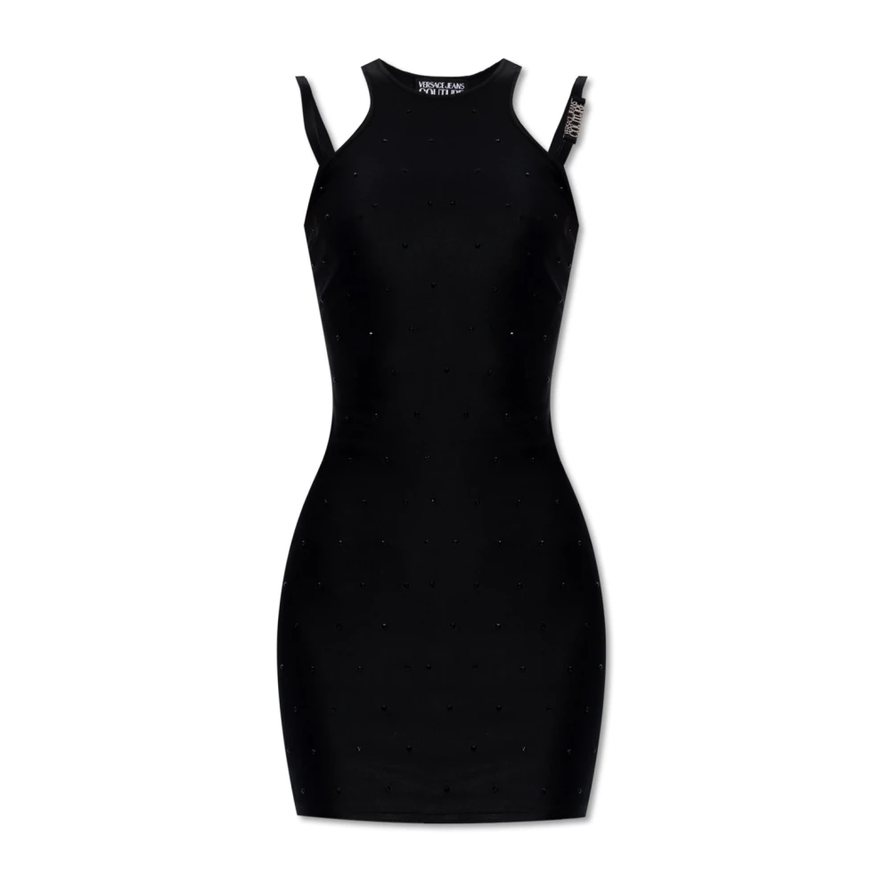 Versace Jeans Couture Bodycon klänning Black, Dam