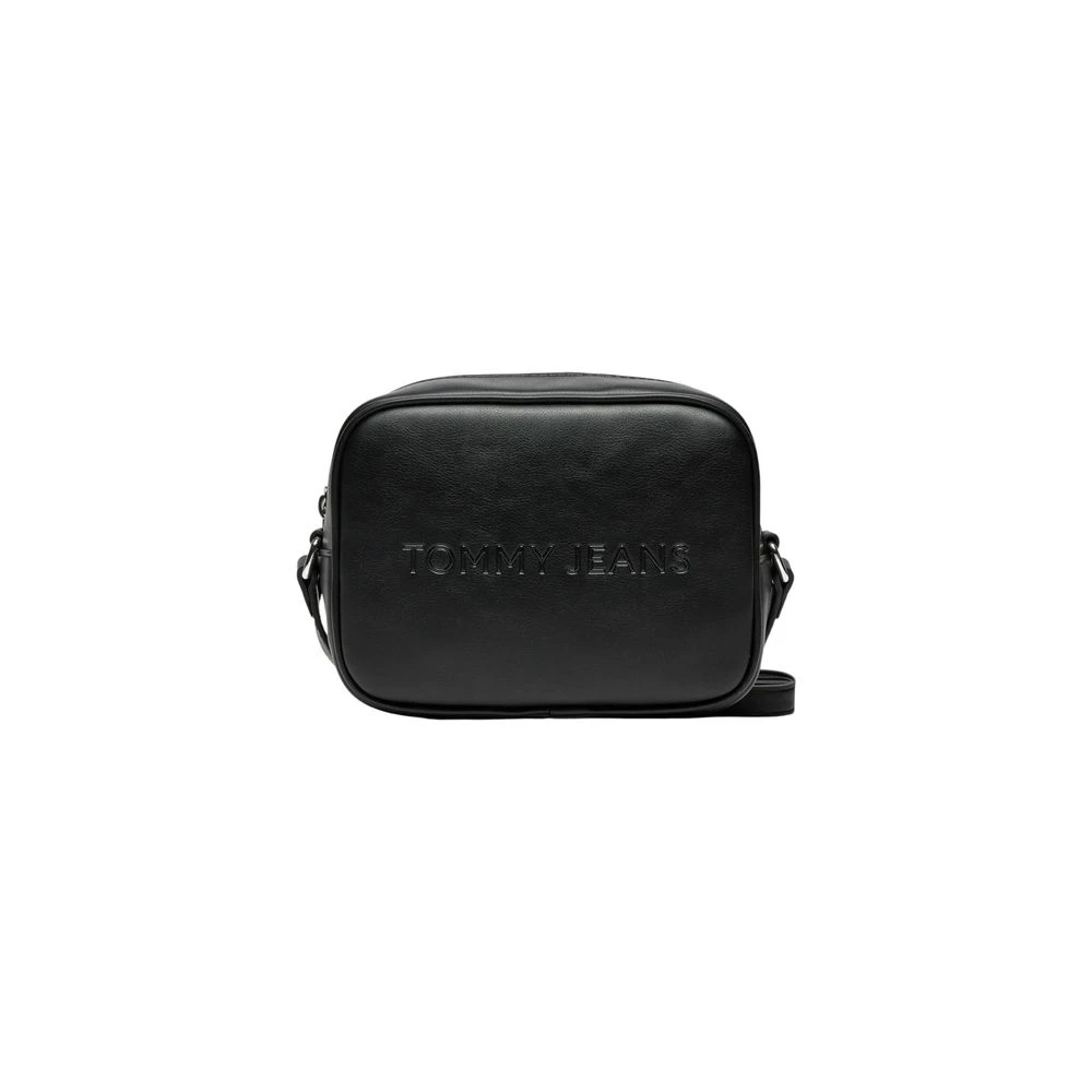 Tommy Jeans Zwarte Polyethyleen Handtas Herfst Winter Collectie Black Dames