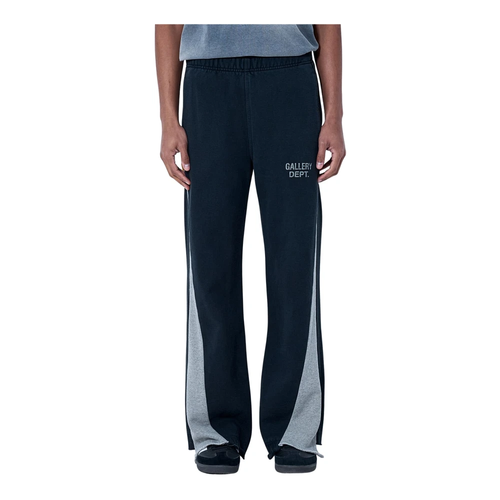 Gallery Dept. Men's Black Sweatpants, L, Elasticated Waist Track Trousers