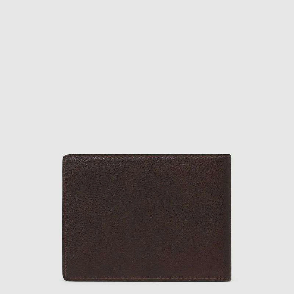 Piquadro Slanke Leren Portemonnee met Stijl Brown Unisex