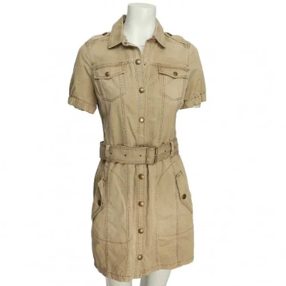 Burberry Vintage Pre-owned Fabric dresses Beige Dames