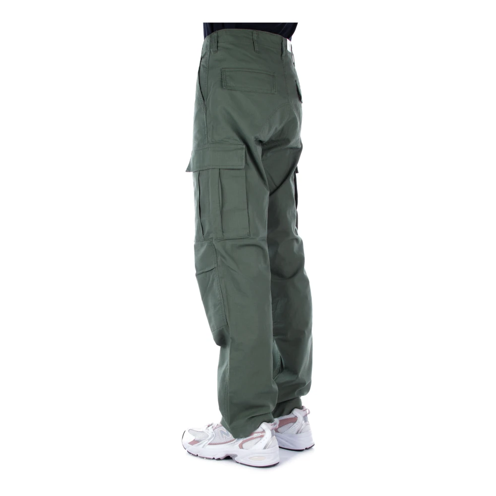 Carhartt WIP Logo Achterzak Broek Green Heren