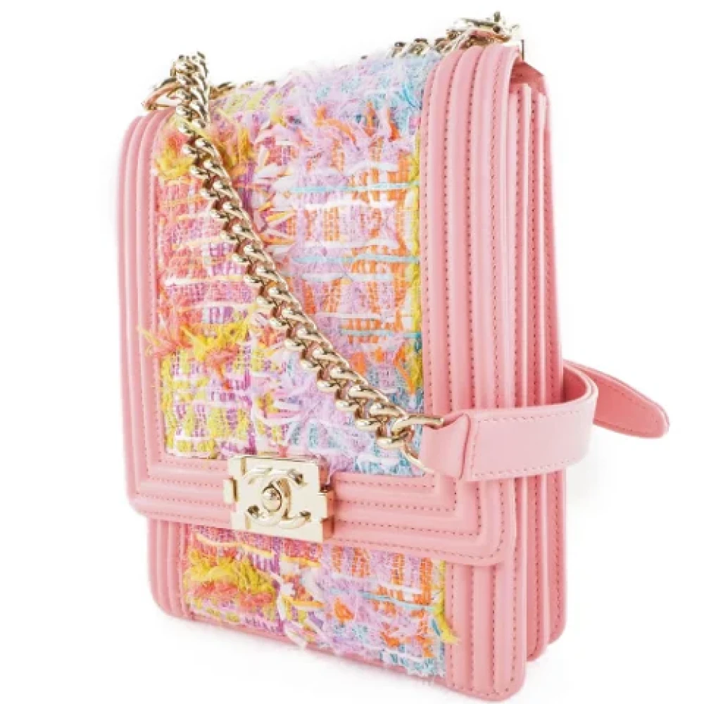 Chanel Vintage Pre-owned Fabric chanel-bags Pink Dames