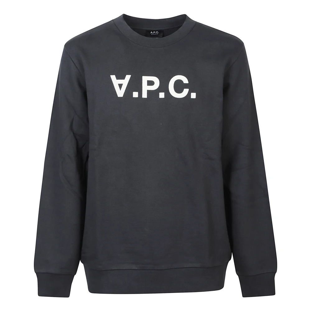 A.p.c. Herr Svart Sweatshirts & Hoodies S, Bomull, Logo Sweatshirt
