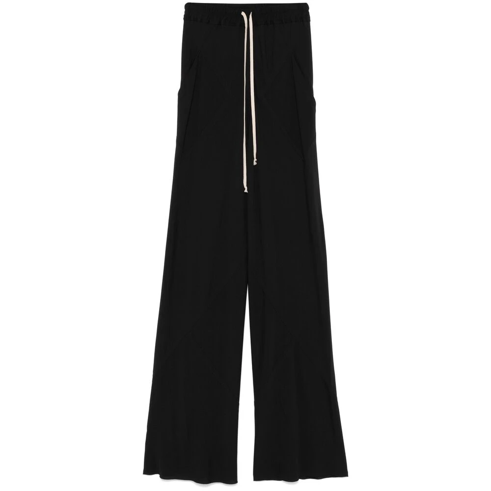 Rick Owens Zwarte Elastische Trekkoord Taillebroek Black Dames