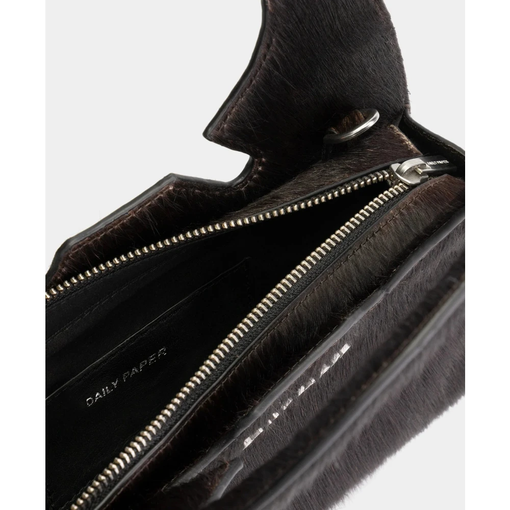 Daily Paper Luxe Leren Tas met Metalen Details Brown Heren