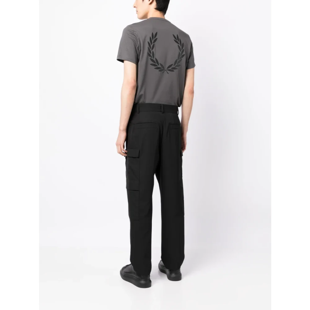 Fred Perry T-shirt met grafische print op de achterkant en lauwerkrans Gray Heren