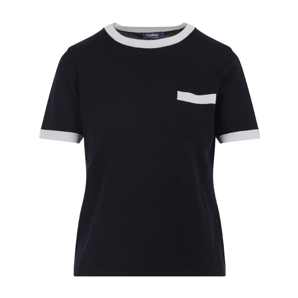 Max Mara - Tops > T-Shirts - Blue - Max Mara - Modalova