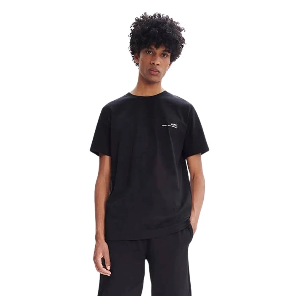 A.p.c. - Tops > T-Shirts - Black - A.p.c. - Modalova