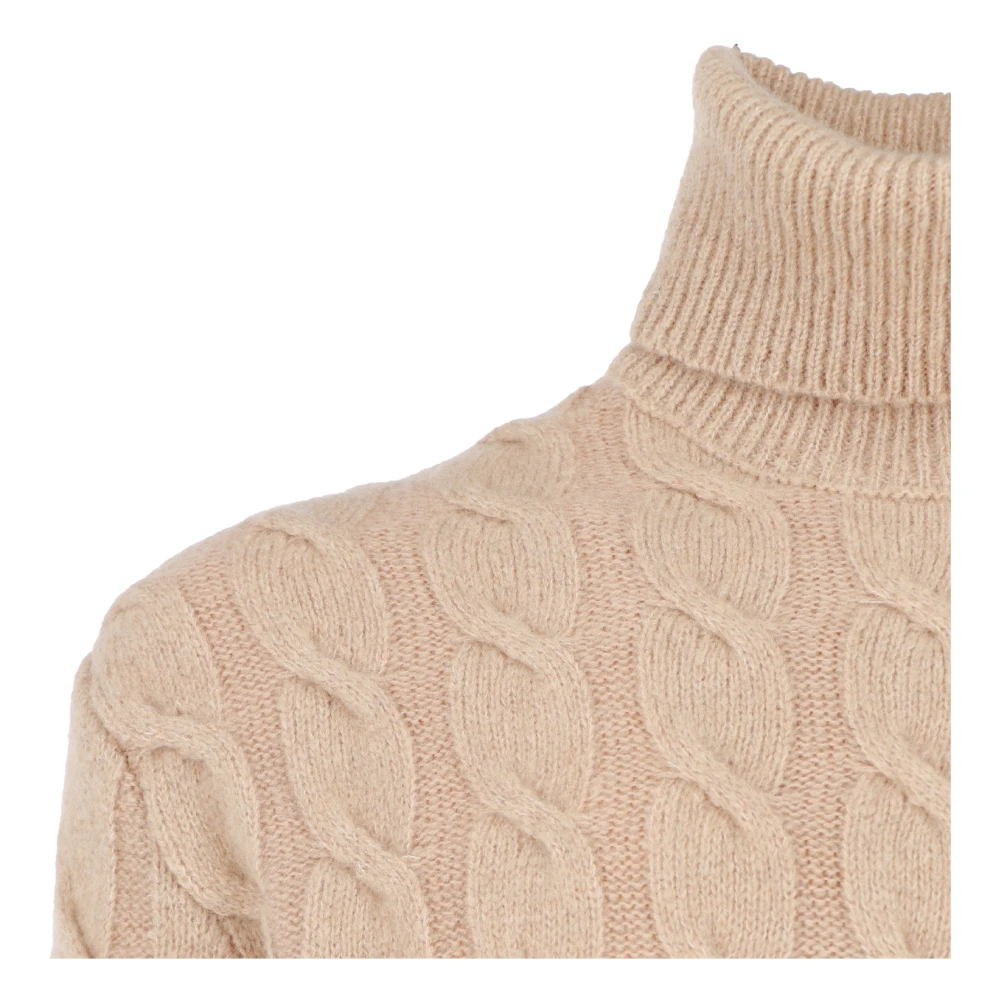 Jacob Cohën Stijlvolle Turtle Neck Sweater Beige Heren