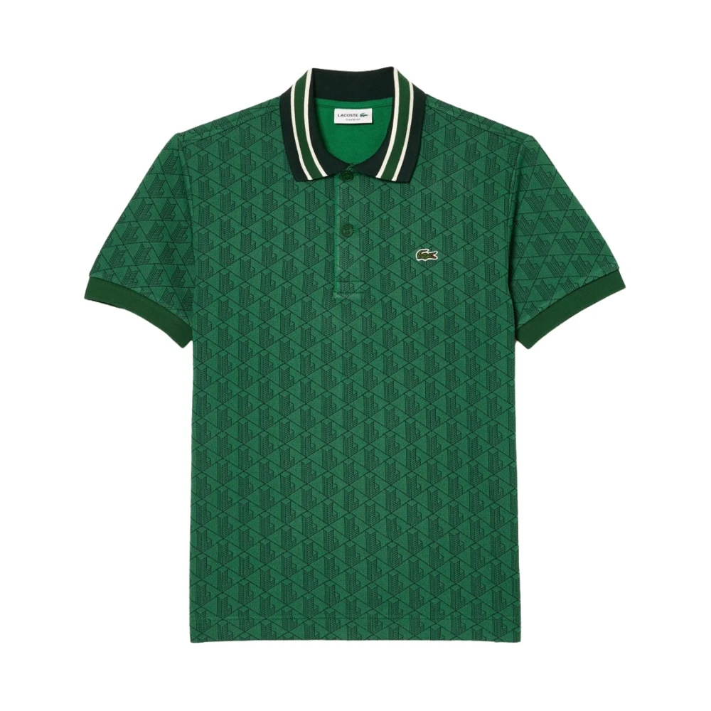 Lacoste Klassieke Herziene Groene T-shirts en Polos Green Heren