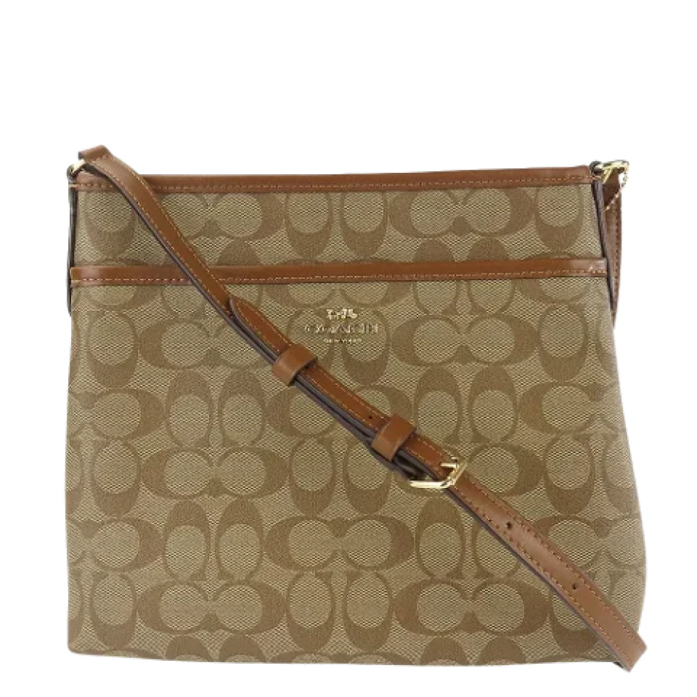 Coach Pre-owned Leather shoulder-bags Brown Dames
